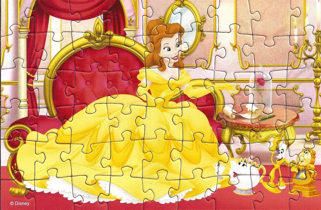 Puzzle Game Beauty And The Beast - Disney - Jigsaw Puzzles - Puzle Kid