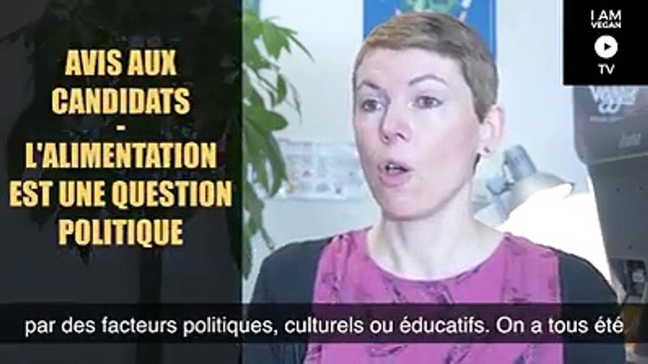 L'alimentation est une question politique...