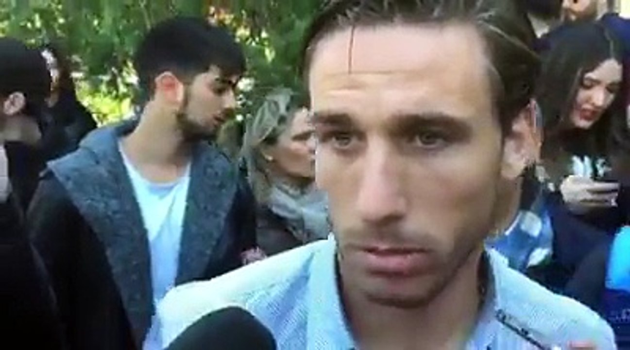 Lazio nelle Scuole, Lucas Biglia ai microfoni dei cronisti presenti