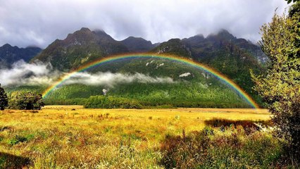 terre plate l'arc en ciel