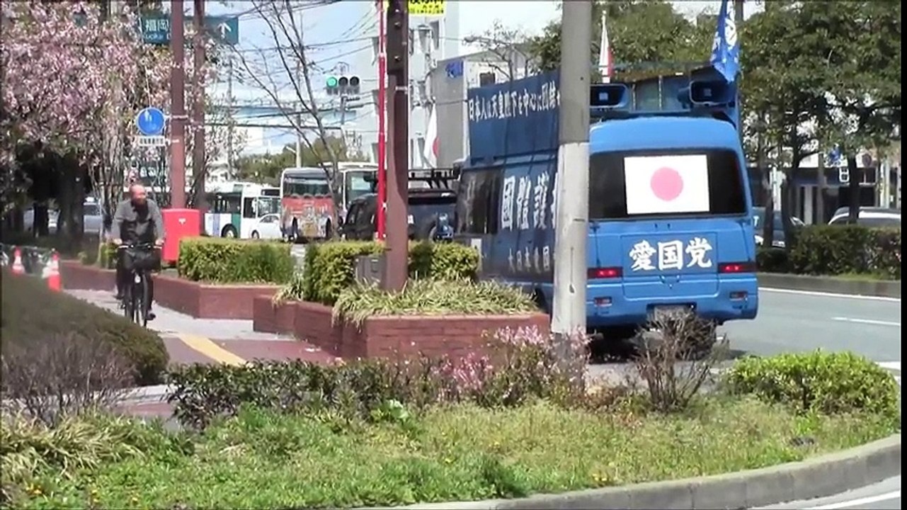 4月 2日 教育勅語への問題発言！朝日放送へ抗議街宣　大日本愛国党九州連合会