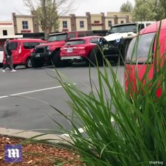 ll se gare sur 2 places et va se faire punir...