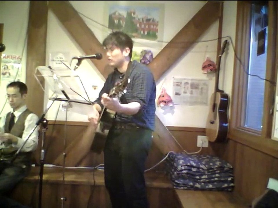 ギター弾き語り　カバー　長渕剛「乾杯」inポレポレ