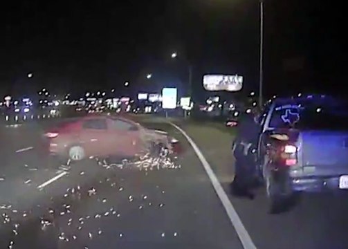 Abilene Police Release Startling Dashcam Crash Video, Urge Drivers to 'Move Over'