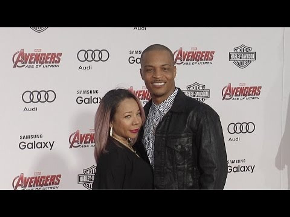 T.I. and Tameka TINY Cottle "Avengers: Age of Ultron" World Premiere Red Carpet