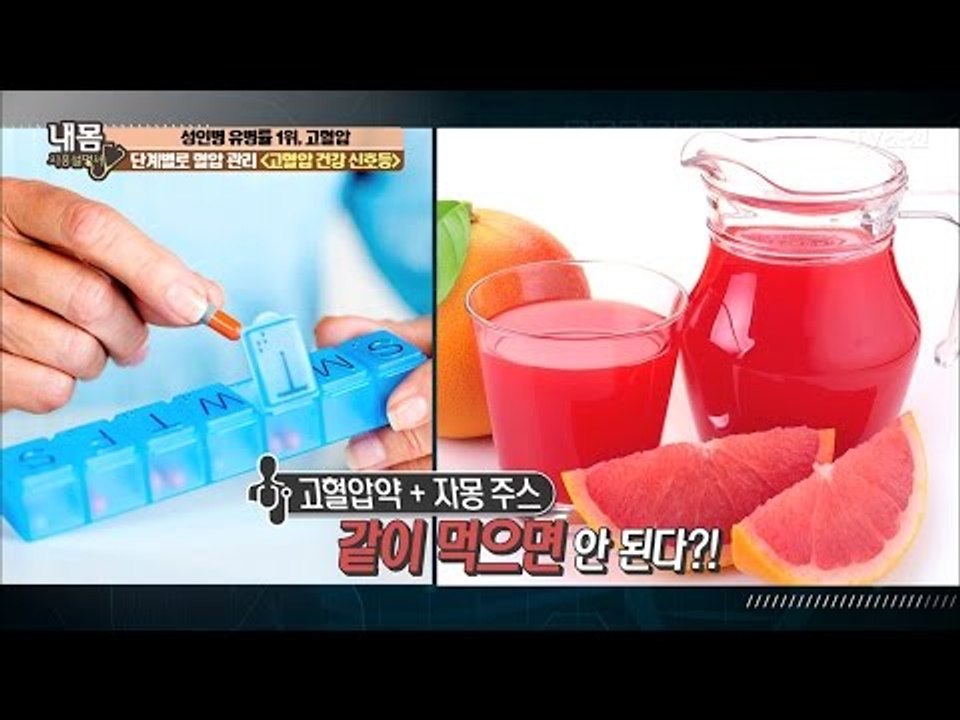 고혈압약, 자몽 주스, 바나나와 같이 먹으면 큰일! [내 몸 사용설명서] 143회 2...