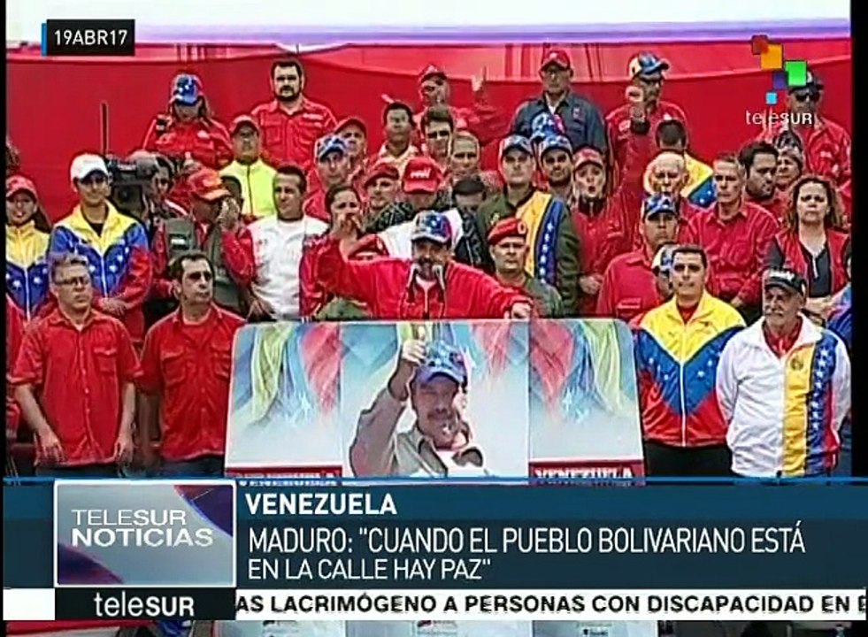 Pueblo bolivariano marcha en defensa de la paz y la soberanía