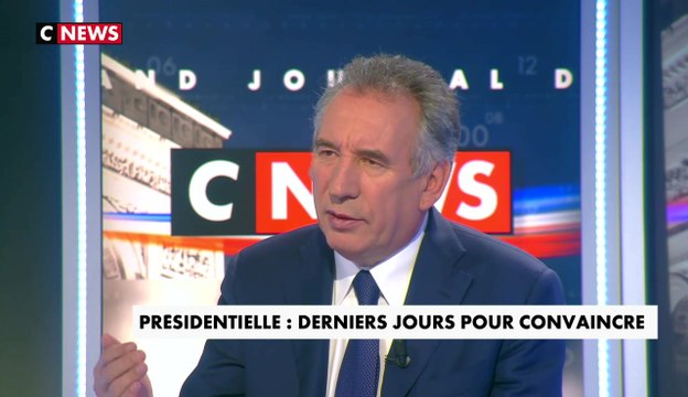 François Bayrou, invité de Laurence Ferrari sur CNews - 190417