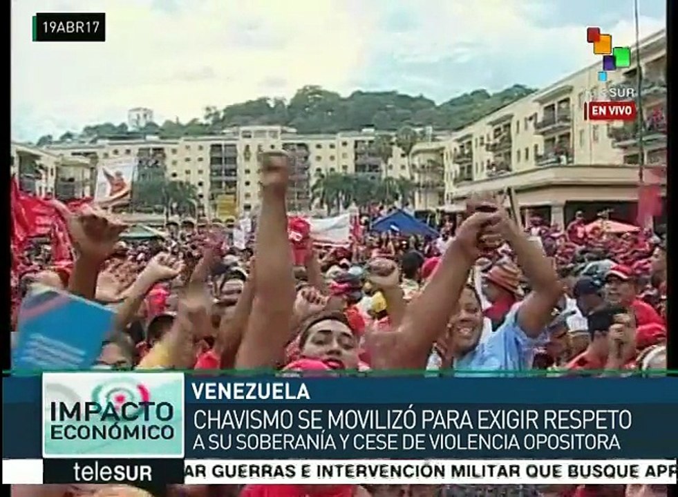 Pueblo bolivariano se moviliza para exigir respeto a su soberanía