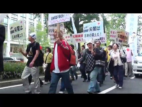 【尖閣デモ＠大阪】デモの様子