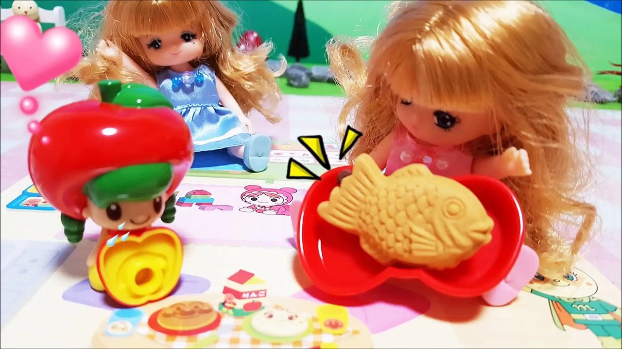 リカちゃん おもちゃ ミキちゃん マキちゃん アンパンマン大好きなりんごちゃんのおうちにあそび...