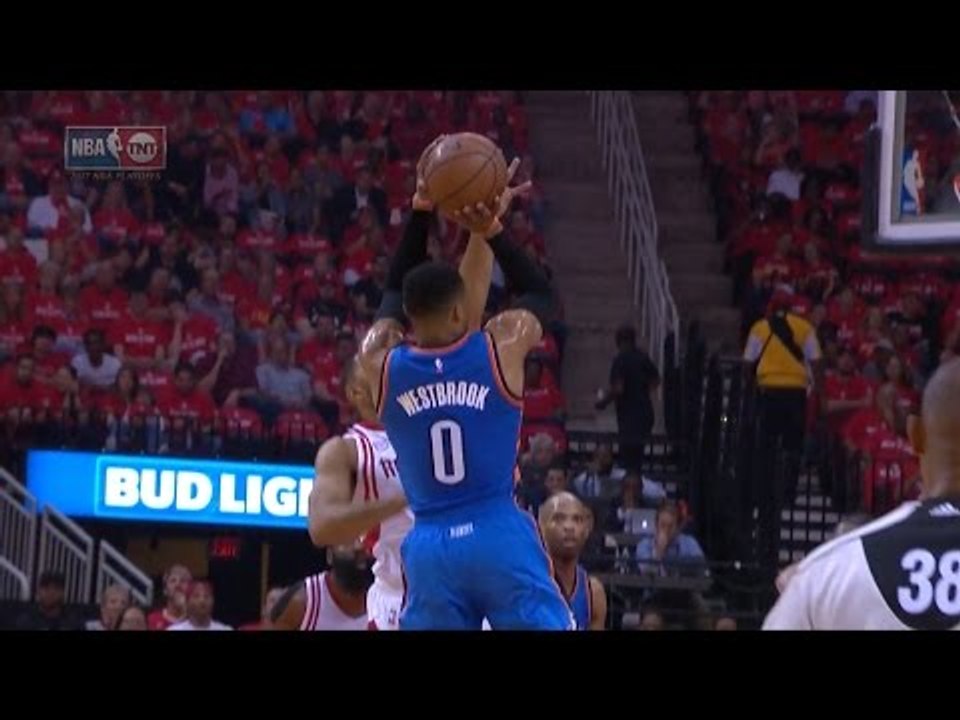 Eric Gordon Blocks Russell Westbrook | Thunder vs Rockets | Game 2 | April 19, 2017 | NBA Playoffs