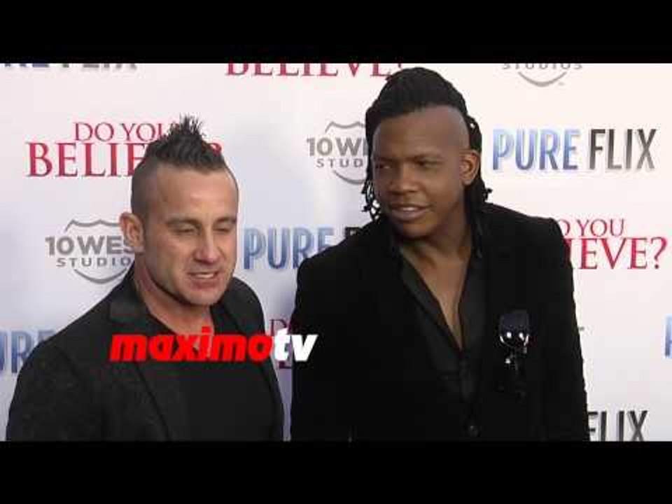 Newsboys (Duncan Phillips & Michael Tait) "Do You Believe?" Los Angeles Premiere Red Carpet