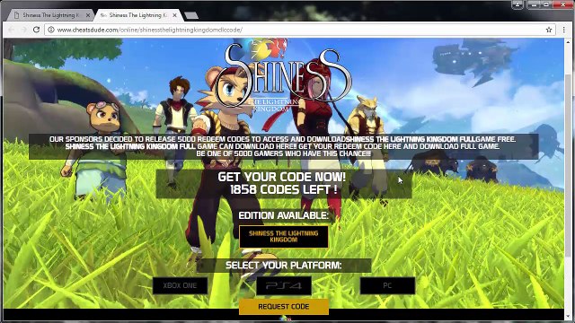 Shiness The Lightning Kingdom Redeem Code Generator - Xbox One, PS4 and PC