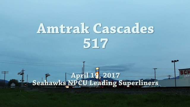 Seahawks NPCU Leads Amtrak Cascades with Superliners