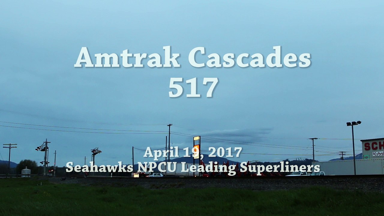 Seahawks NPCU Leads Amtrak Cascades with Superliners