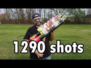 Roman Candle MEGA GUN 1290 shots POV cam