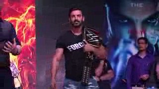 John Abraham Vs Sheamus WWE Superstar In Mumbai - Force 2 Promotion