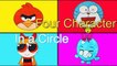 Four Characters in a Circle. How to draw Doraemon Ang546rterthopkins Powerpuff Girls-PMk2