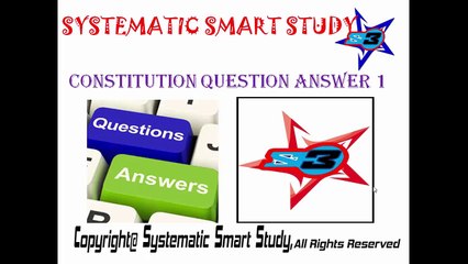 CONSTITUTION QUESTION ANSWER 1 ENGLISH