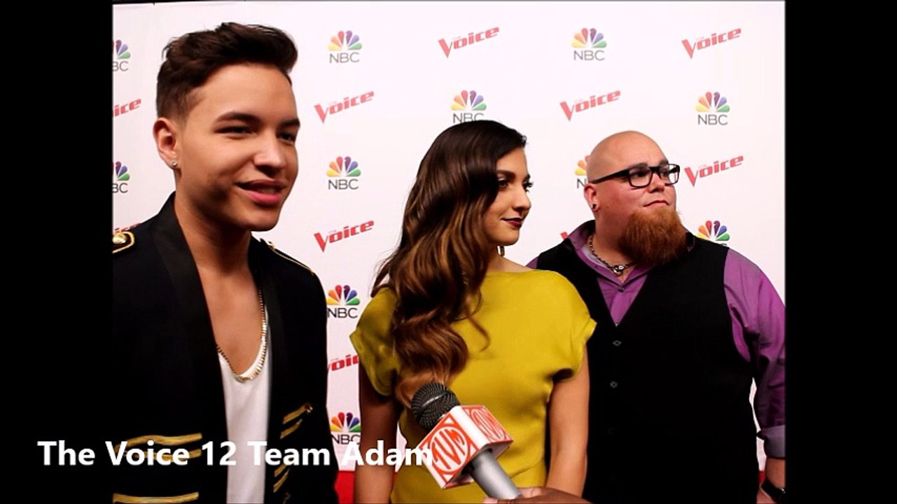 The Voice  Season 12 Team Adam Top 12 interview Mark Isaiah, Lilli Passero and Jesse Larson