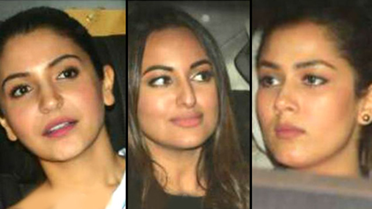 Mira Rajput, Anushka Sharma And Sonakshi Sinha At Noor Screening