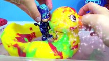 PJ MASKS Tub Bath T er Paint Soap Colors, Giant Rubber Duck Superhero IRL Toy Surp