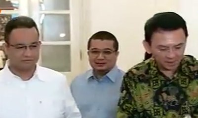 Bicara Transisi, Anies Temui Ahok di Balai Kota