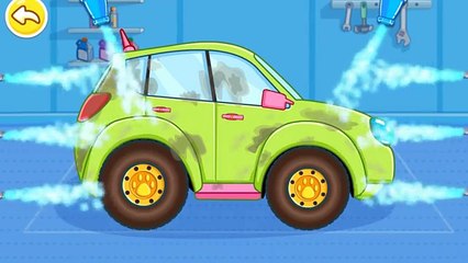 Cartoons for Kids - Car Ride App Demo! Panda CAR WASH & Garage for Children