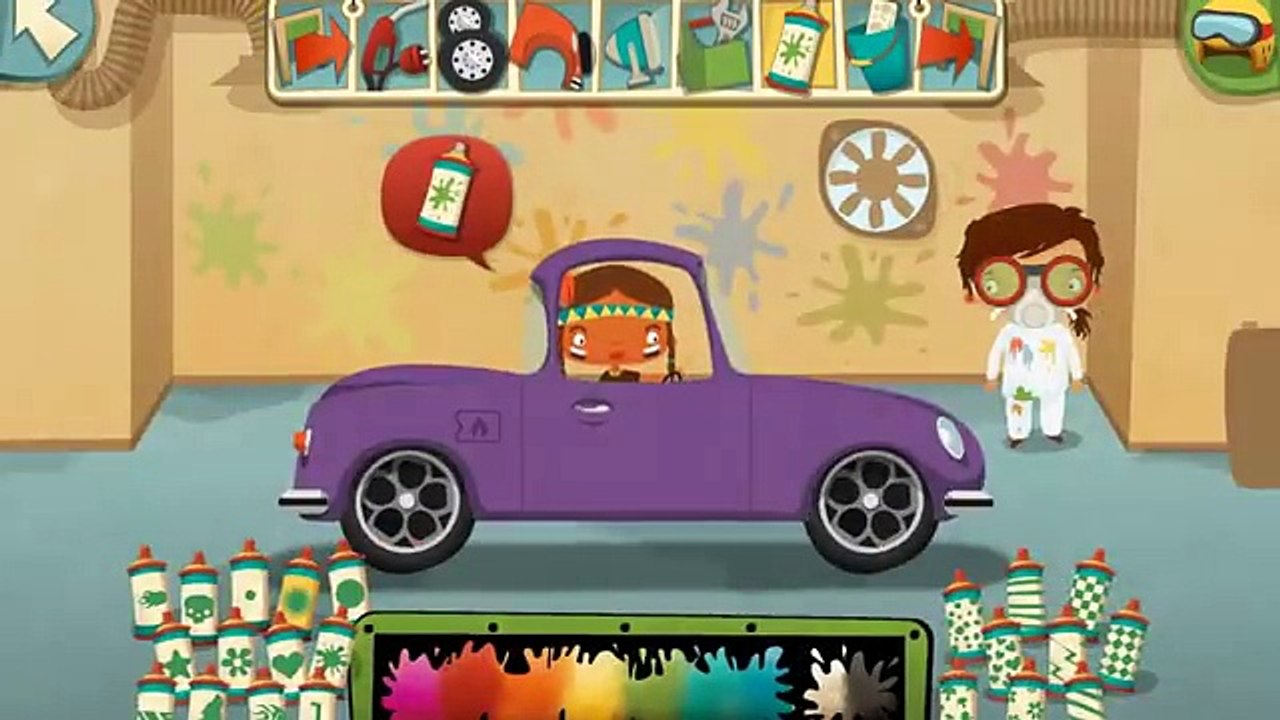 Cartoons for Kids - Fun Apps for Children - HAPPY GARAGE! Car Repair & Racetrack Vehicles & Machines
