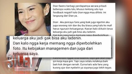 Tepis Tangan Fans, Ini Pembelaan Dian Sastro - Silet 20 April 2017
