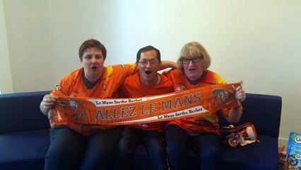Les supporters du MSB avant la finale de la coupe de France