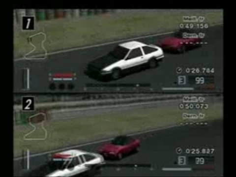 GT4 duel 5 AE86 vs cappuccino lonely night 2006 initial D