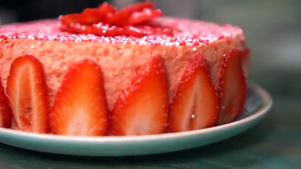 Gateau nuage aux fraises !