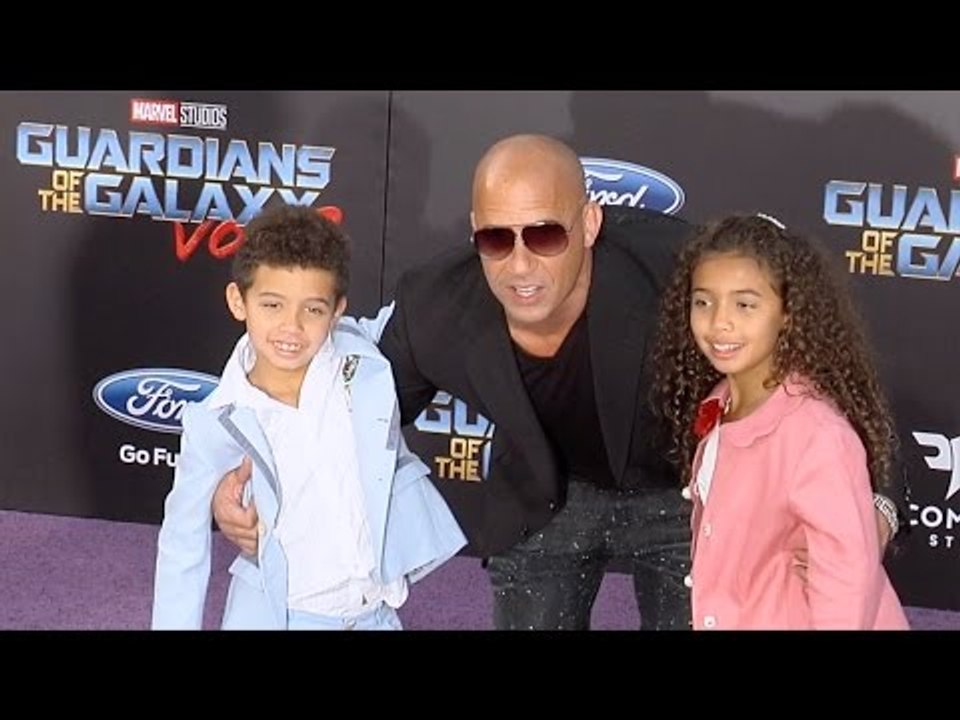 Vin Diesel, Hania and Vincent Sinclair "Guardians of the Galaxy Vol 2" World Premiere