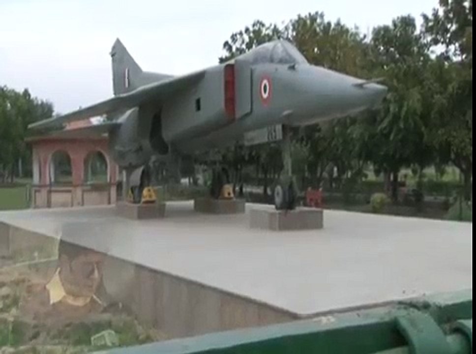 Fighter Aircraft Land in The Park of Delhi in India