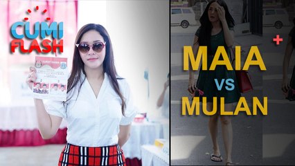 Gaya Maia vs Mulan Saat ke TPS - CumiFlash 20 April 2017