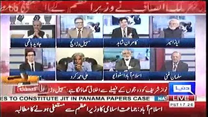 Haroon Rasheed making fun of PML-N on celebrating victory in Panama decision