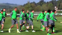 Au coeur de l'entraînement des Verts