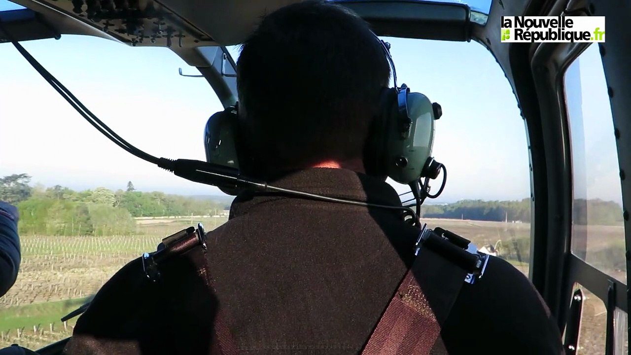 VIDEO. Montlouis : contre le gel, des hélicos dans les vignes