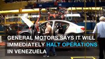 GM halts operations in Venezuela after factory seized