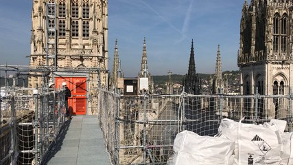 Restauration flèche de la cathédrale