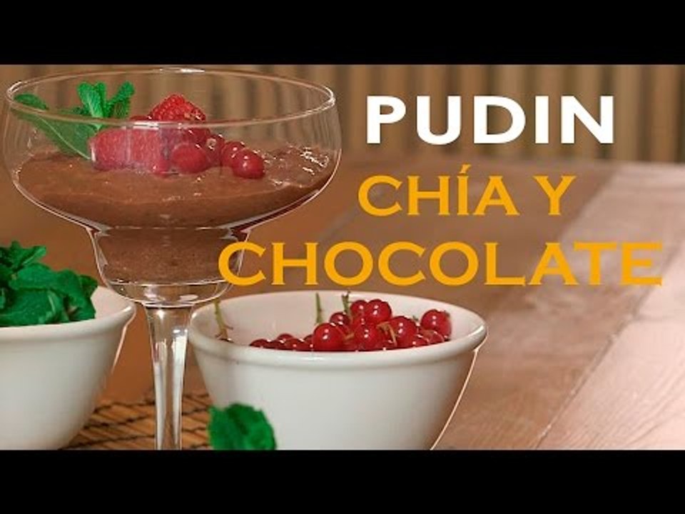 Pudin de CHÍA Y CHOCOLATE | Postre fácil y salu...