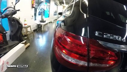 Bike Office tiene su Mercedes C220 Familiar vinilado! Car Wrapping by Pronto Rotulo