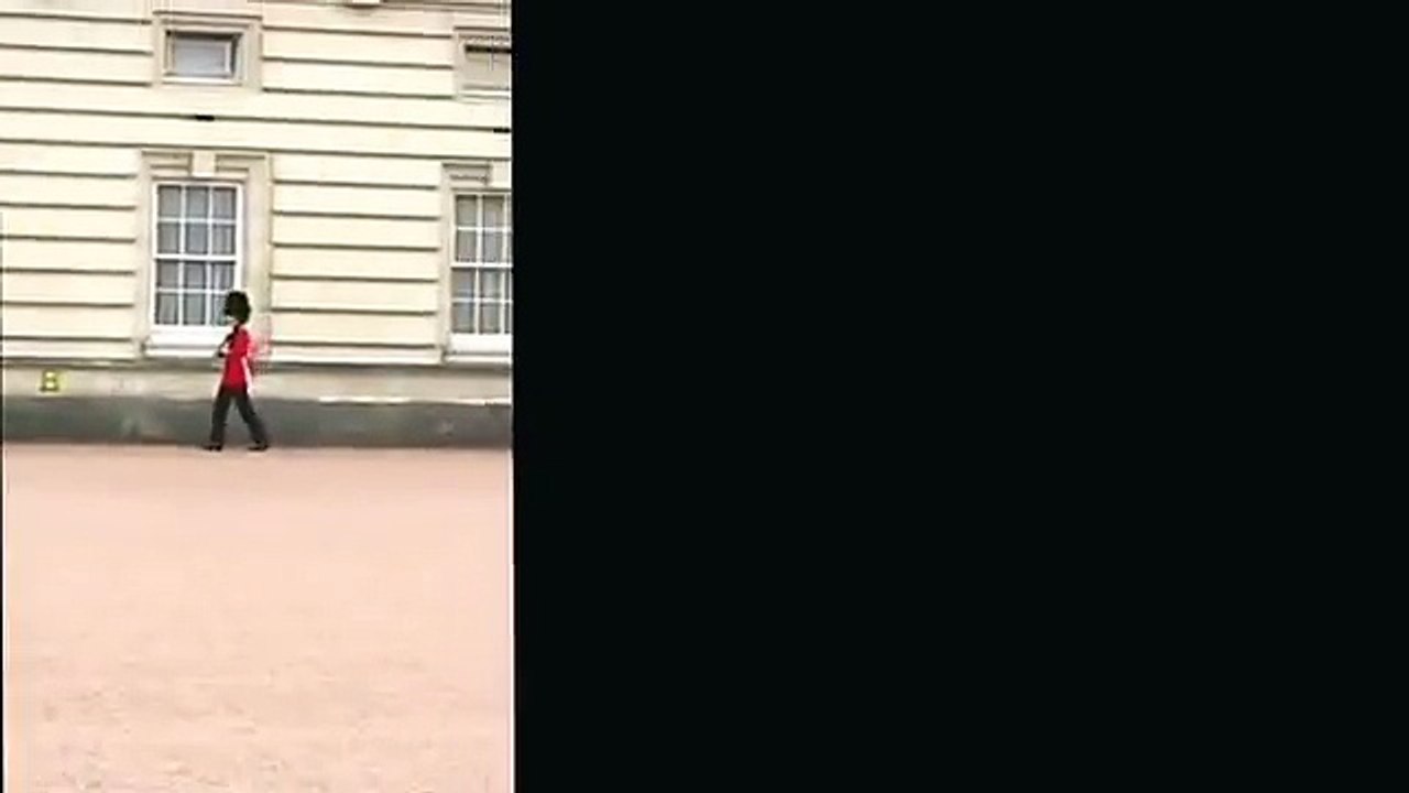 Queens guards doing high knees