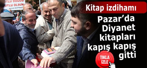 Pazar'da Diyanet kitapları kapış kapış gitti