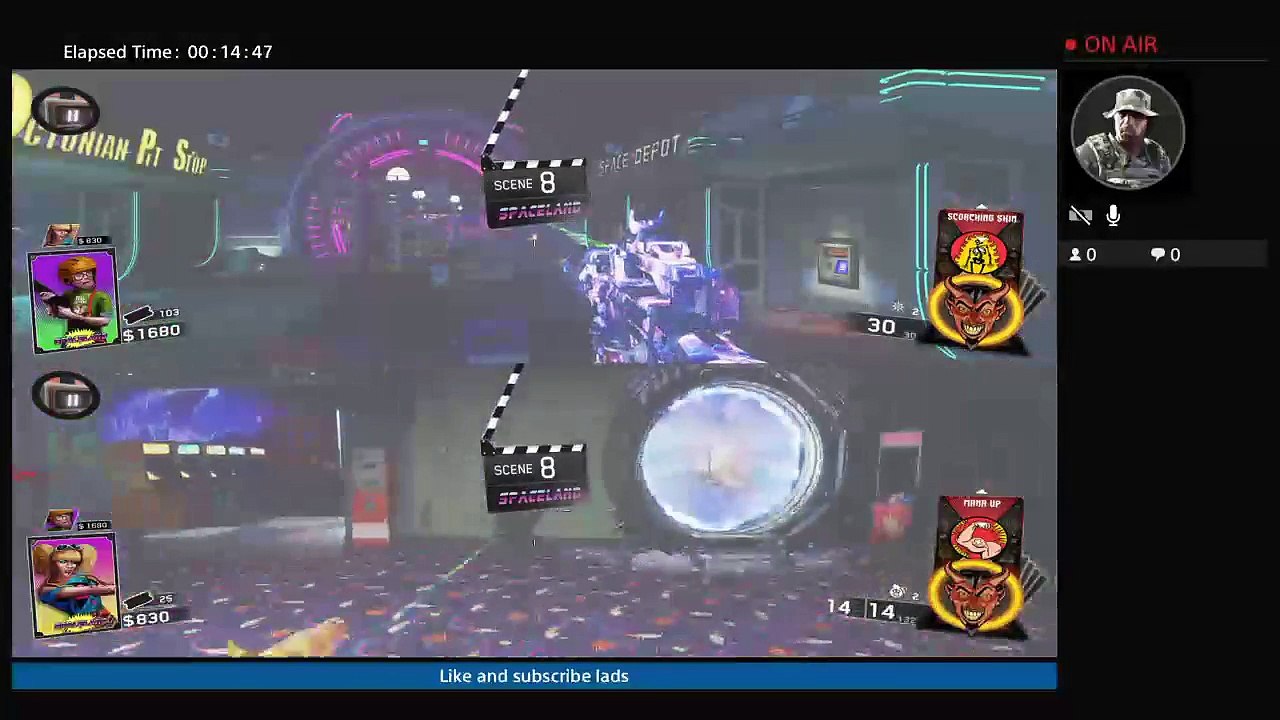 Split screen spaceland