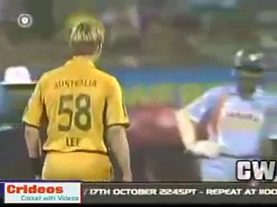 Best Fight Ever   Zaheer Khan’s perfect reply to Brett Lee’s sledging