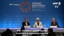 FMI: Christine Lagarde appelle à soutenir le commerce mondial