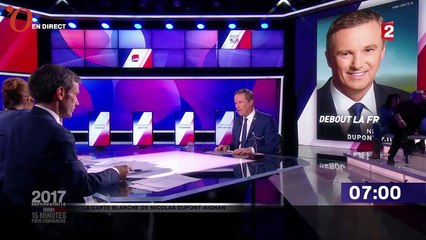 «15 minutes pour convaincre» : Nicolas Dupont-Aignan tacle le «chouchou» Macron